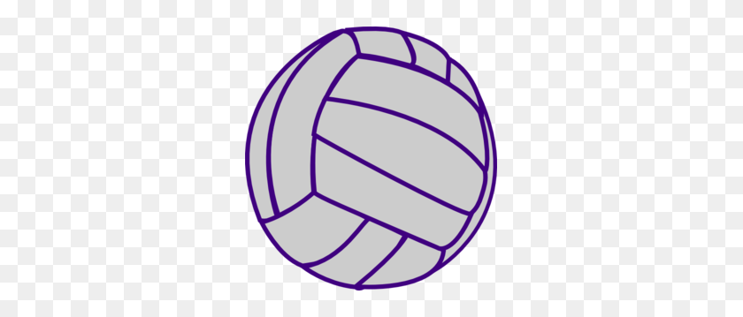 285x299 Volleyball Clipart Grey - Volleyball Outline Clipart