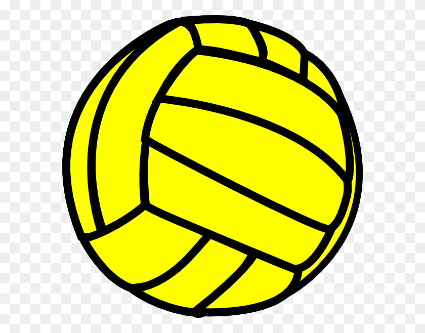 594x598 Volleyball Clipart Yellow - Volleyball PNG