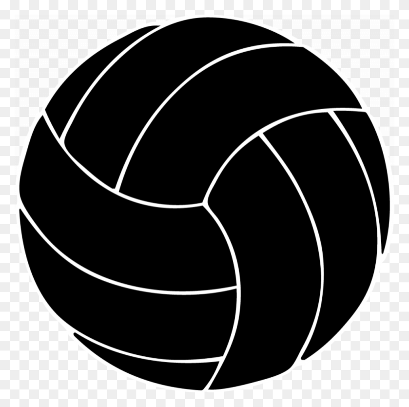 800x796 Volleyball Cliparts Heart - Volleyball Images Clip Art