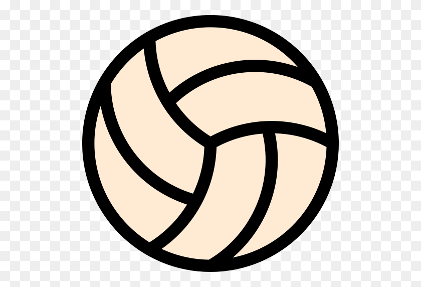 512x512 Volleyball Icons, Download Free Png And Vector Icons - Volleyball Heart Clipart