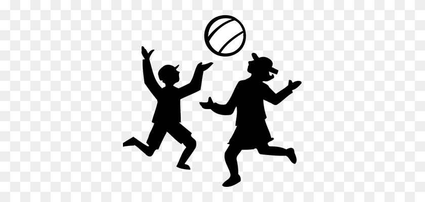 353x340 Volleyball Picnic People Boy Soccer Happy - Happy People Clipart