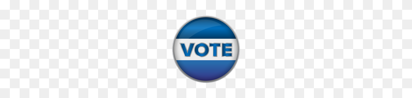 140x140 Vote Blue Badge Png Clip Art - Vote Clipart