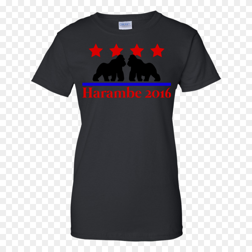 1155x1155 Vote For Harambe Harambeauto Ladies Custom Cotton T Shirt - Harambe PNG