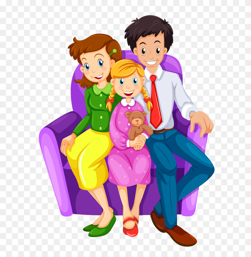 600x800 Vpyp Clipart Family Clipart - Happy Family PNG