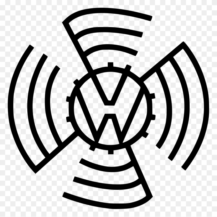 800x802 Vw Logo During The Initials Surrounded - Volkswagen Logo PNG