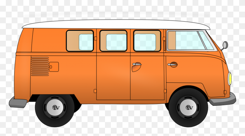 788x413 Vw Van Vans, Clipart - Vw Bus Clipart