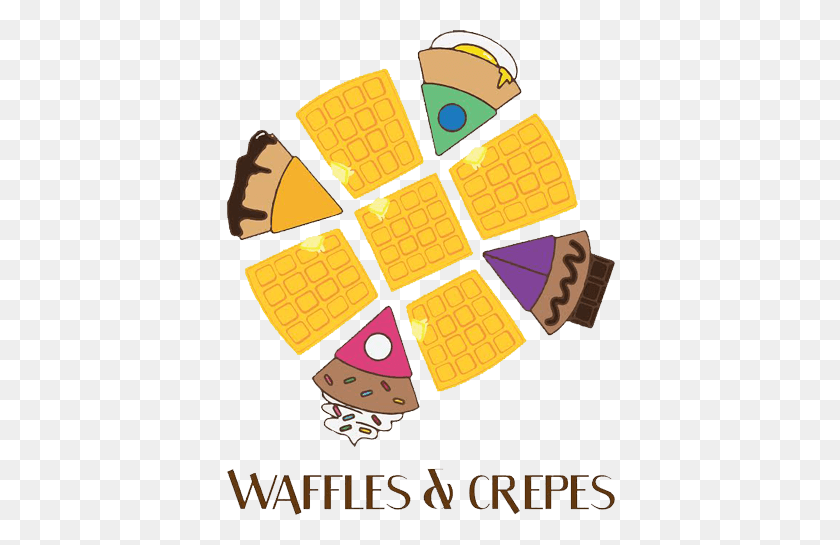 400x485 Waffles Crepes, Godawri Market, Sector Noida Online - Waffle Clip Art