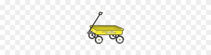 160x160 Wagon Clipart Yellow - Pioneer Wagon Clipart