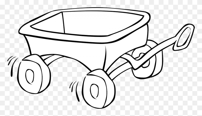 960x523 Wagon Png Black And White Transparent Wagon Black And White - Pioneer Handcart Clipart