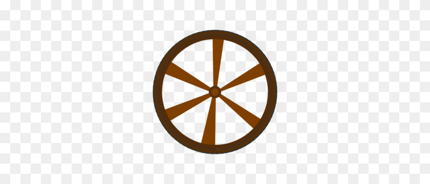 300x300 Wagon Wheel Clipart - Old West Clipart