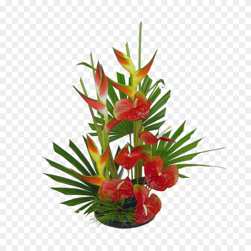 1200x1200 Вайпио Тропический Гавайский Букет Цветов Гавайские Цветы - Букет Png