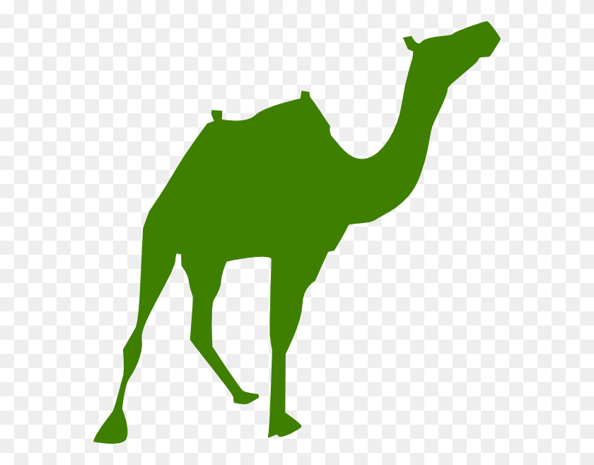 576x597 Walking Camel Silhouette Clip Art - Camel Clipart