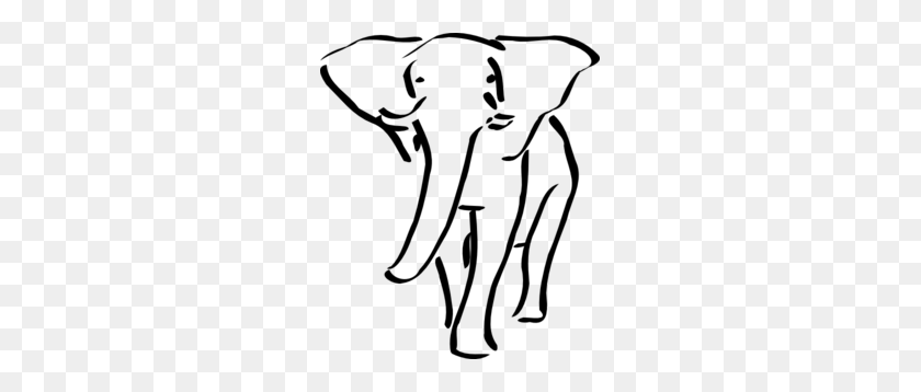 255x298 Walking Elephant Outline Png, Clip Art For Web - Students Walking In Line Clipart