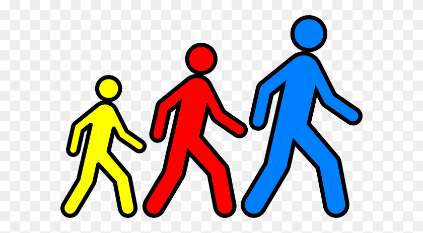 600x403 Walking Group Cliparts - Group Of People Clipart