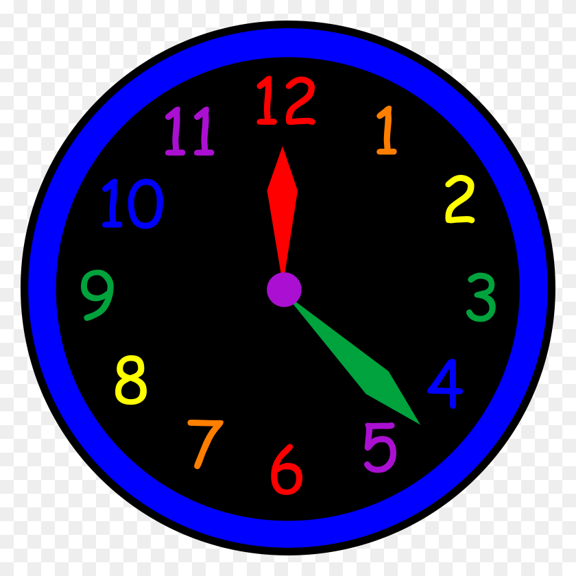 4346x4346 Wall Clock - Circle Time Clipart
