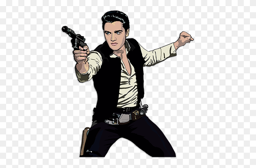 444x490 Wall Decal Elvis Han Solo - Han Solo PNG