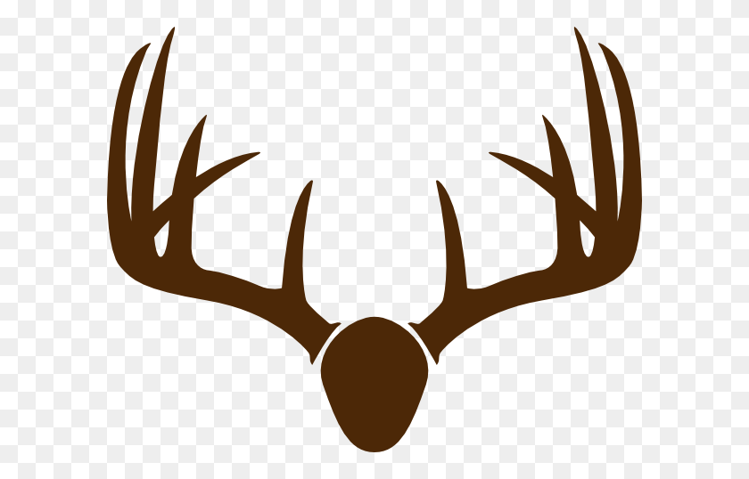 600x478 Wall Mounted Stags Head - Elk Skull Clipart