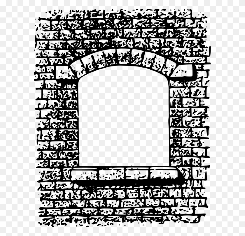 608x750 Wall Picture Frames Arch Computer Icons Brick - Brick Pattern PNG