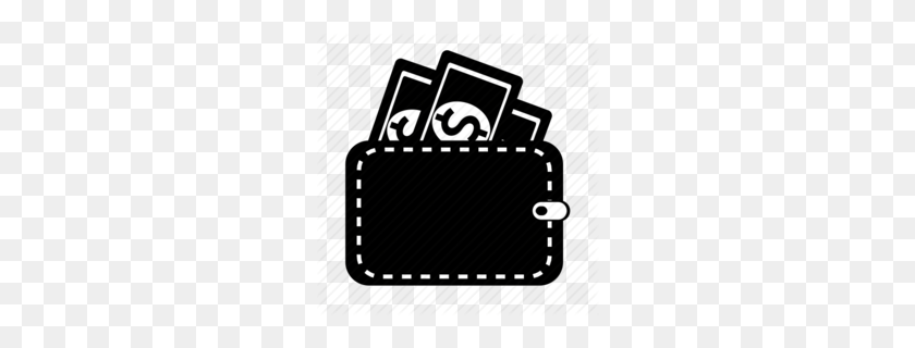 260x260 Wallet Clipart - Wallet Clipart Black And White