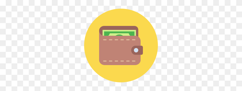 256x256 Wallet Icon Flat - Wallet Icon PNG