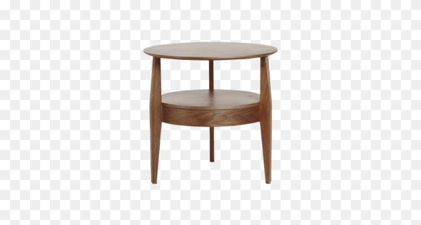 800x400 Walnut Triad Corner Table For Living Room Script Online - Walnut PNG