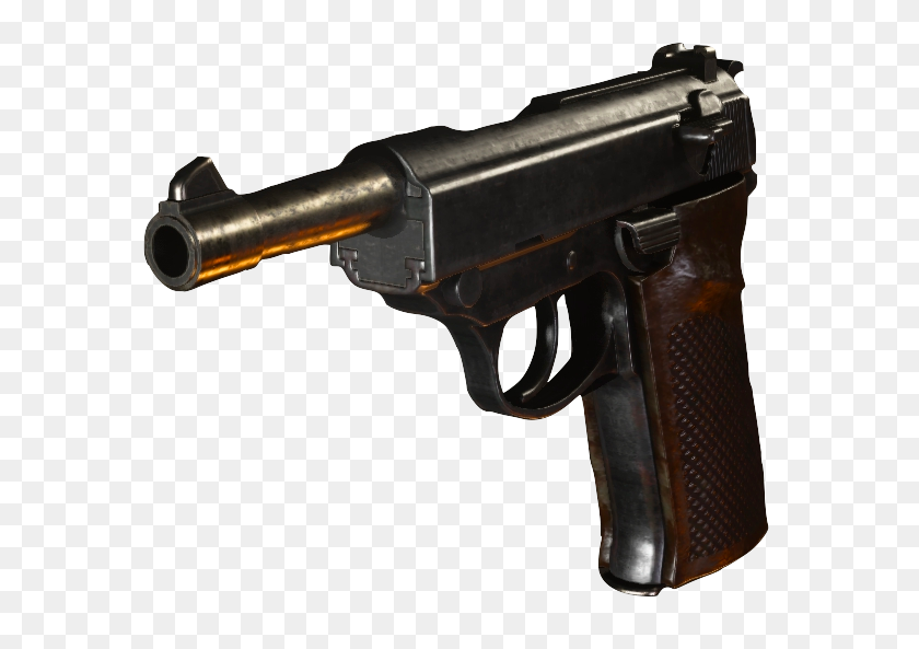 591x533 Walther Call Of Duty Wiki Fandom Powered - Holding Gun PNG