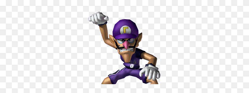 256x256 Waluigi Watch How Could You Stare Waluigi In The Face And Say No - Waluigi Face PNG