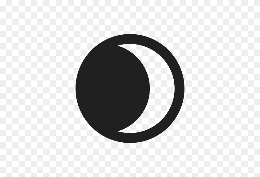 512x512 Waning Crescent, Crescent, Crescent Moon Icon With Png And Vector - Crescent PNG
