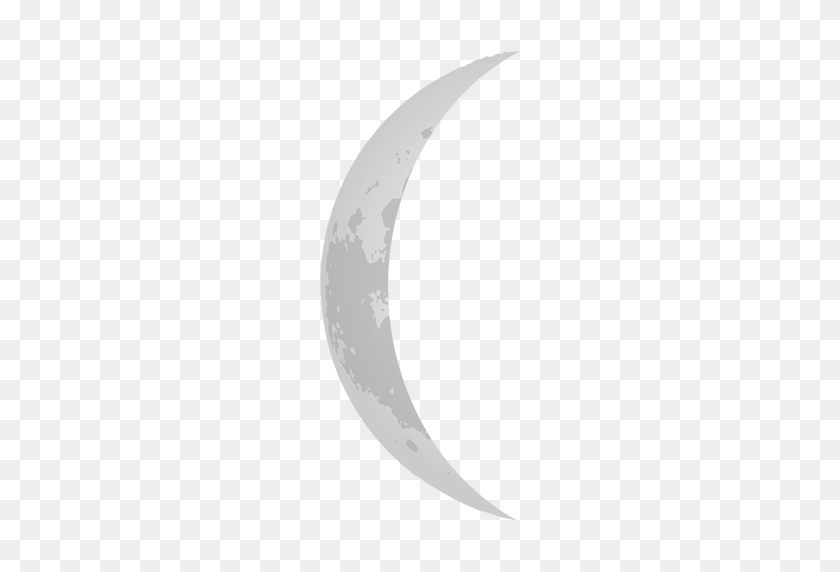 512x512 Waning Crescent Moon Icon - Cresent Moon PNG