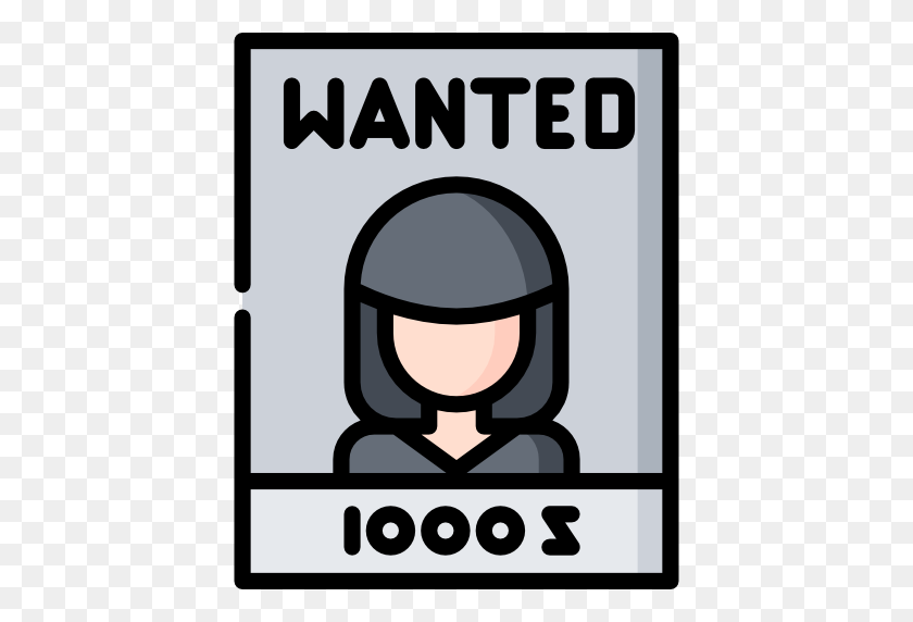 512x512 Wanted - Wanted Poster PNG