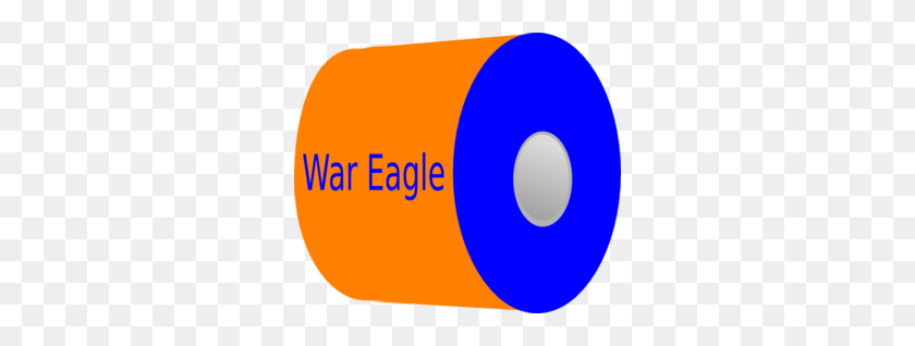 300x258 Imágenes Prediseñadas De Papel Higiénico War Eagle - Clipart De Papel Higiénico