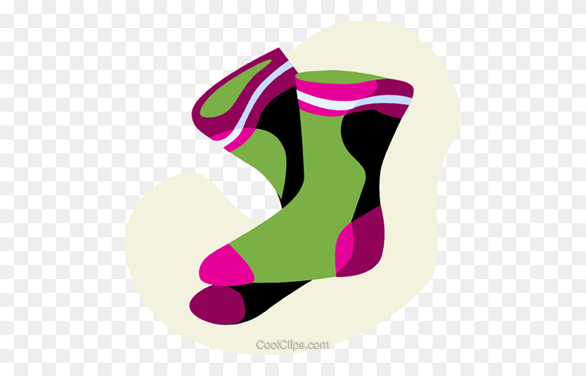 480x479 Warm Socks Royalty Free Vector Clip Art Illustration - Warm Clipart