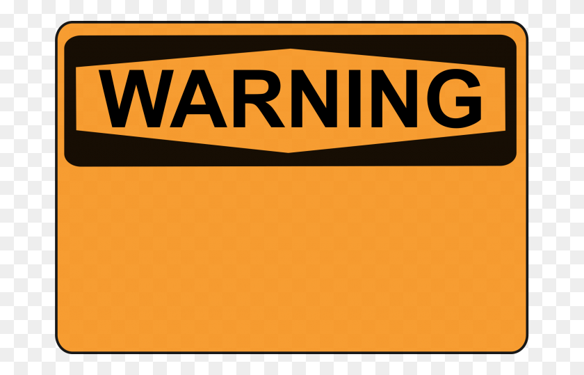 2400x1475 Warning - Blank Sign PNG