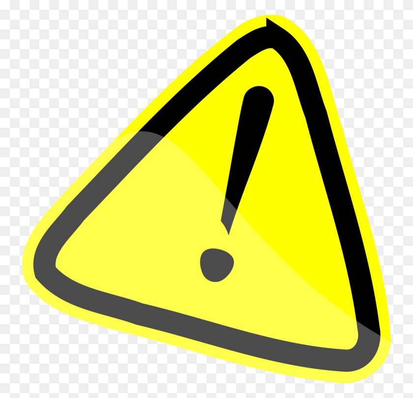 750x750 Warning Sign Cartoon Hazard Symbol Download - Warning Clipart