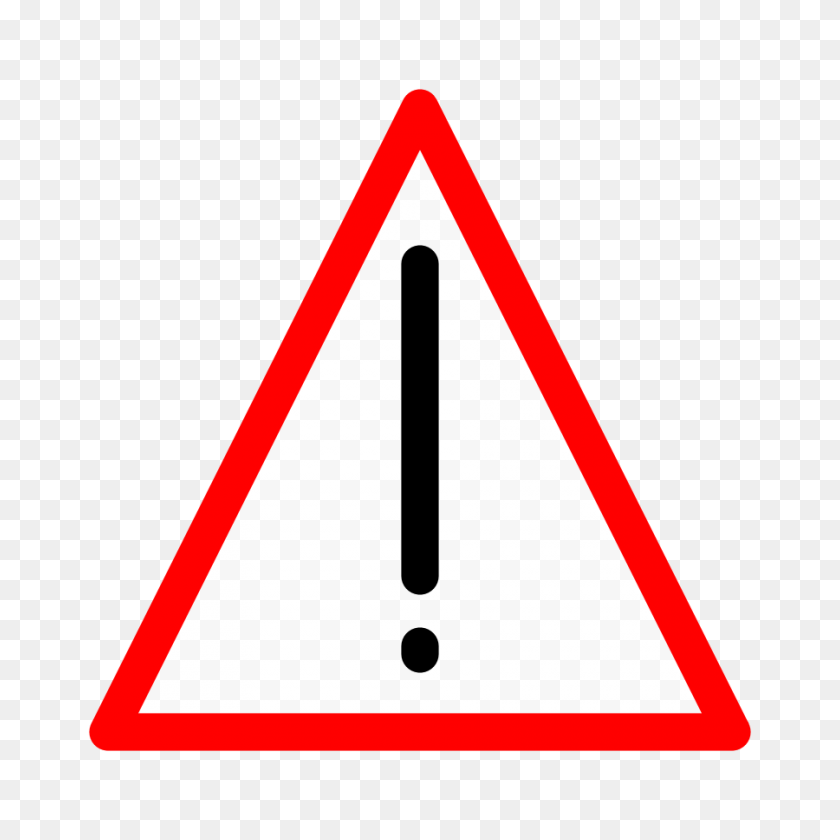 900x900 Warning Sign Png Large Size - Warning Sign PNG