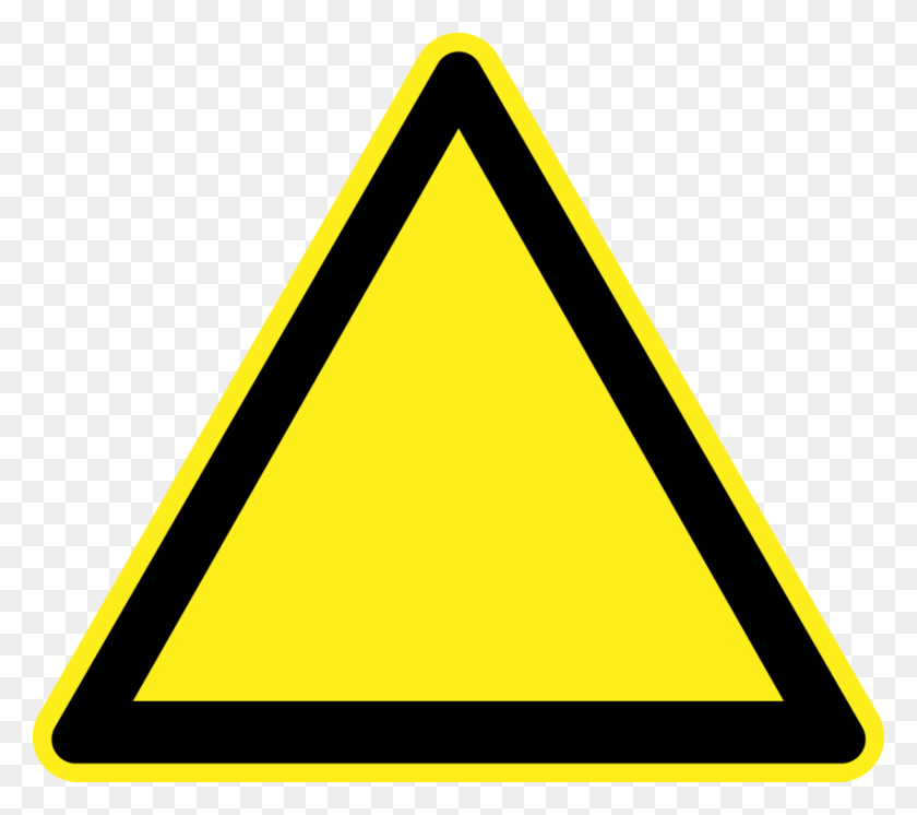 852x750 Предупреждающий Знак Символ Опасности - Пустой Дорожный Знак Клипарт