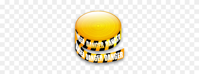 256x256 Warning Tape - Yellow Tape PNG