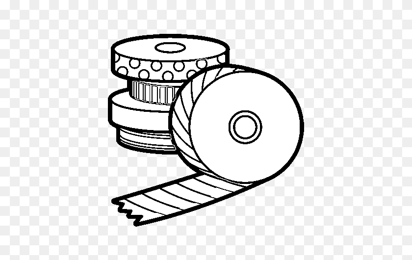 600x470 Washi Tape Coloring Page - Washi Tape PNG