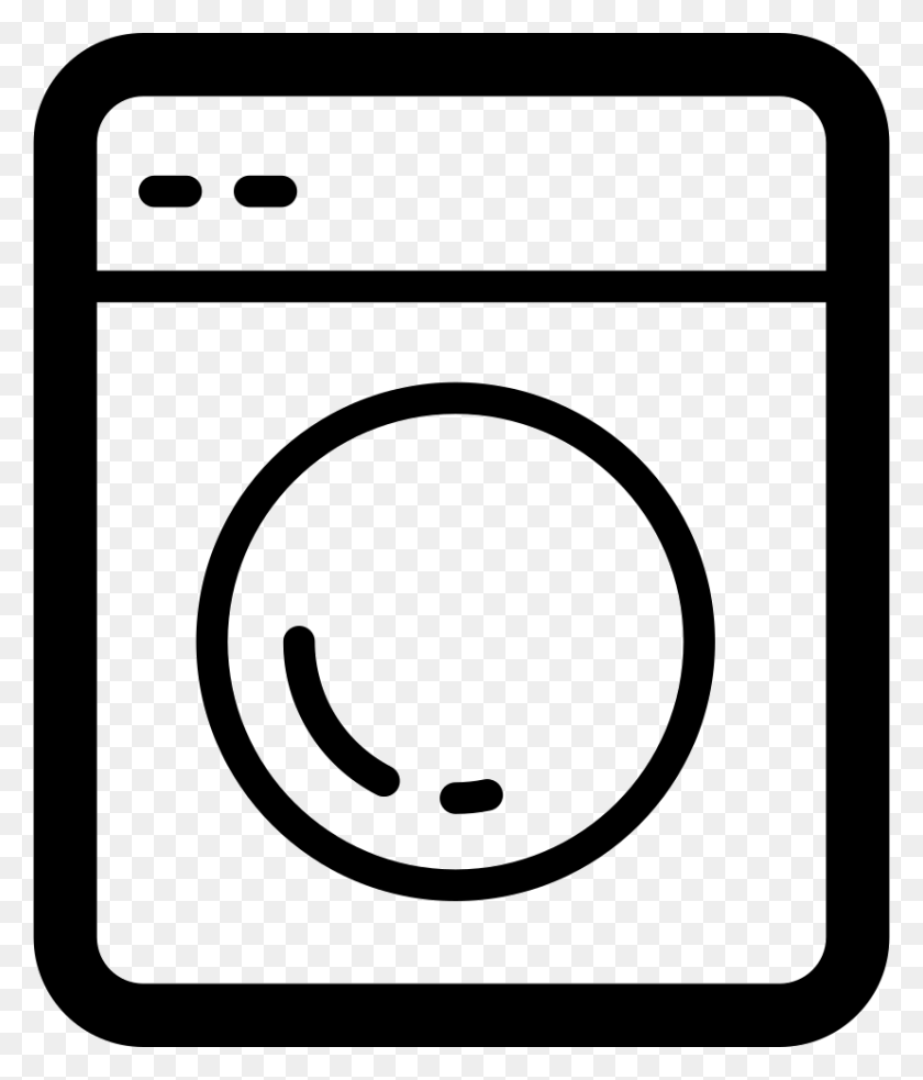 828x980 Washing Machine Outline Png Icon Free Download - Washing Machine PNG