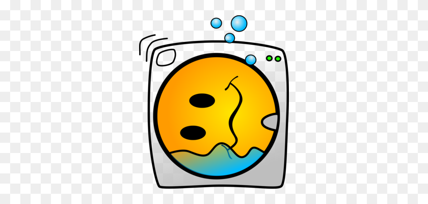 294x340 Washing Machines Laundry Pressure Washers Computer Icons Free - Laundry Basket Clipart
