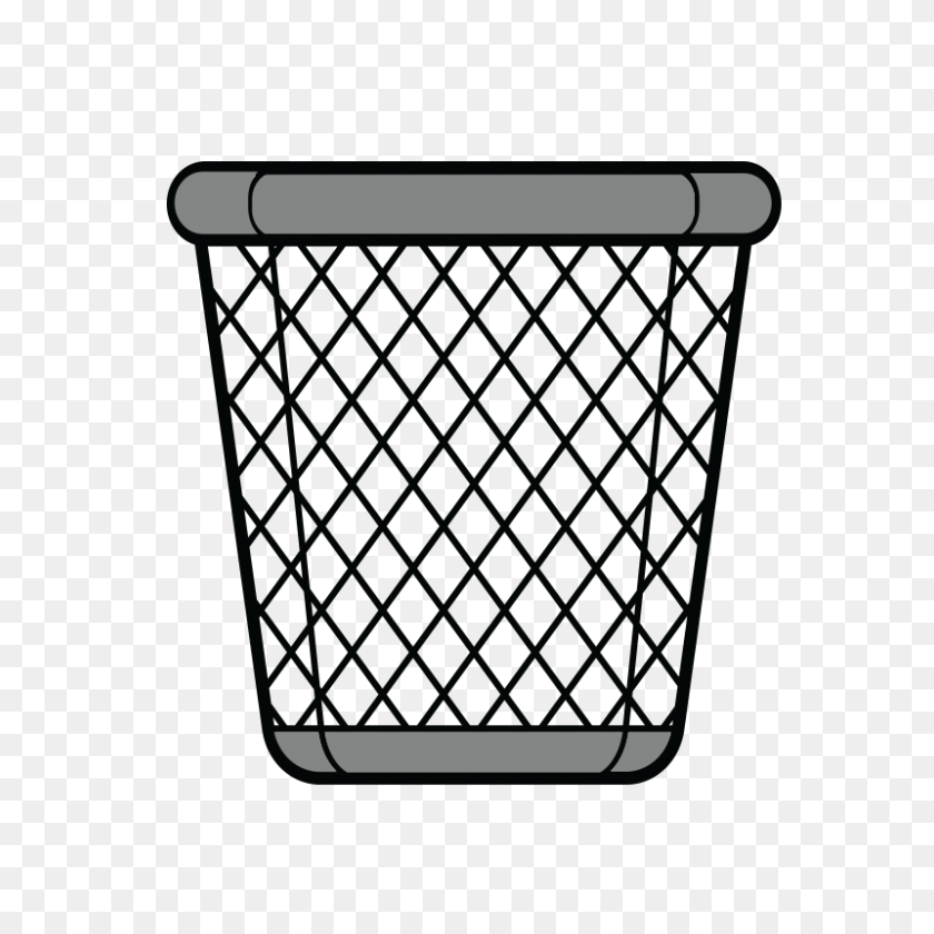 800x800 Waste Basket - Wastebasket Clipart