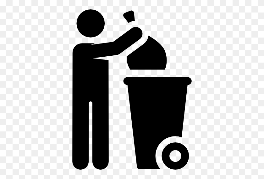 512x512 Waste Icon - Garbage Clipart Black And White