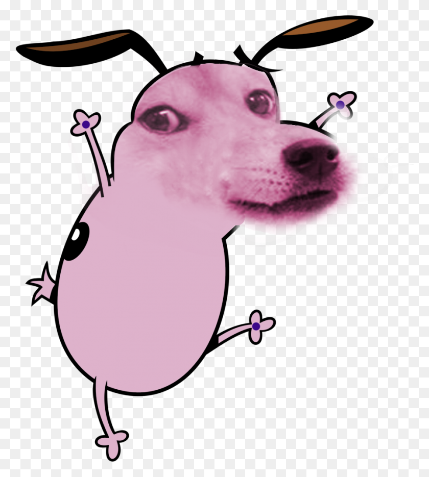 895x1005 Wat Doge Know Your Meme - Courage The Cowardly Dog PNG