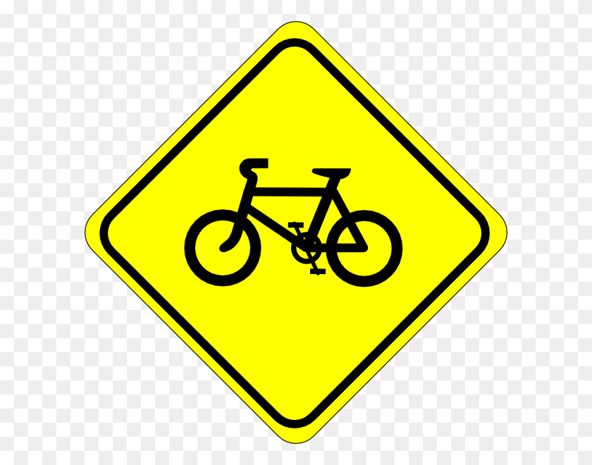 600x600 Watch For Bicycles Sign Clip Art Free Vector - Investor Clipart