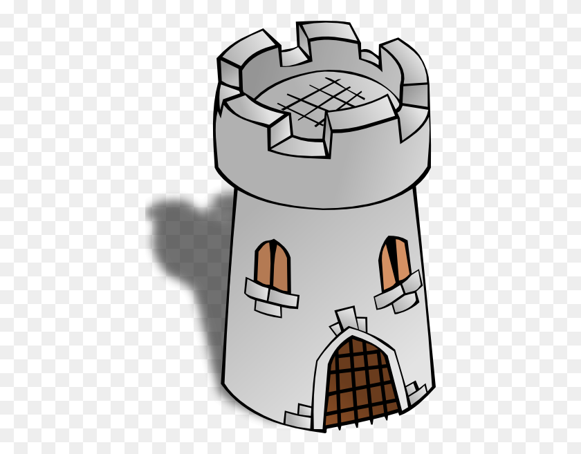 420x597 Сторожевая Башня Руин Древней Крепости - Руины Клипарт