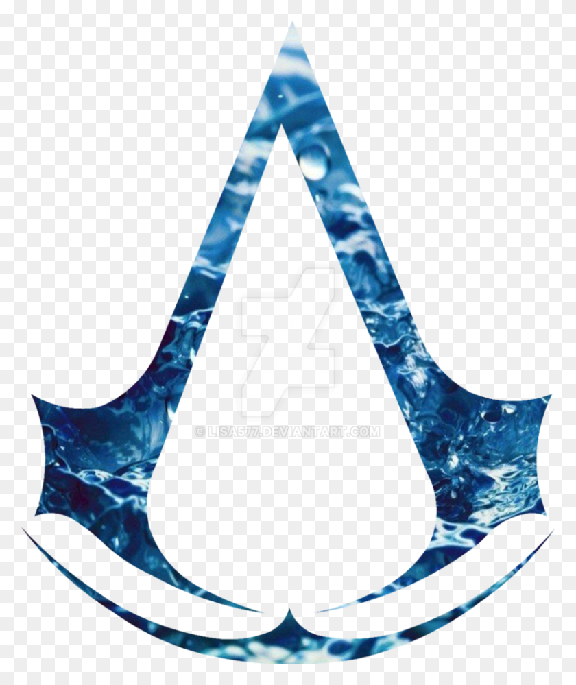 814x980 Логотип Water Assassins Creed - Клипарт Assassins Creed