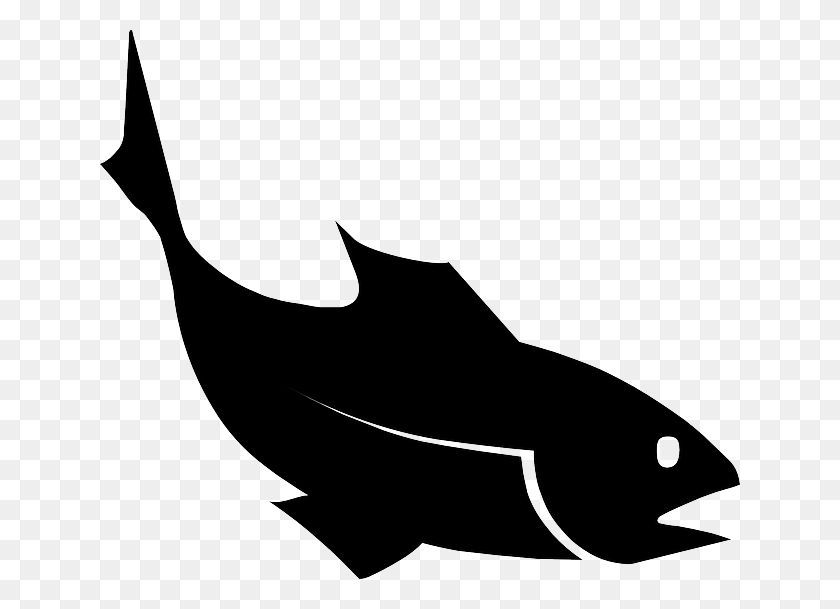 640x549 Water, Black, Food, Silhouette, Fish, Ocean, Oh So Slightly - Fish Food Clipart