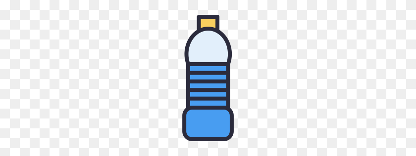 256x256 Water Bottle Icon Outline Filled - Water Bottle Clipart Free