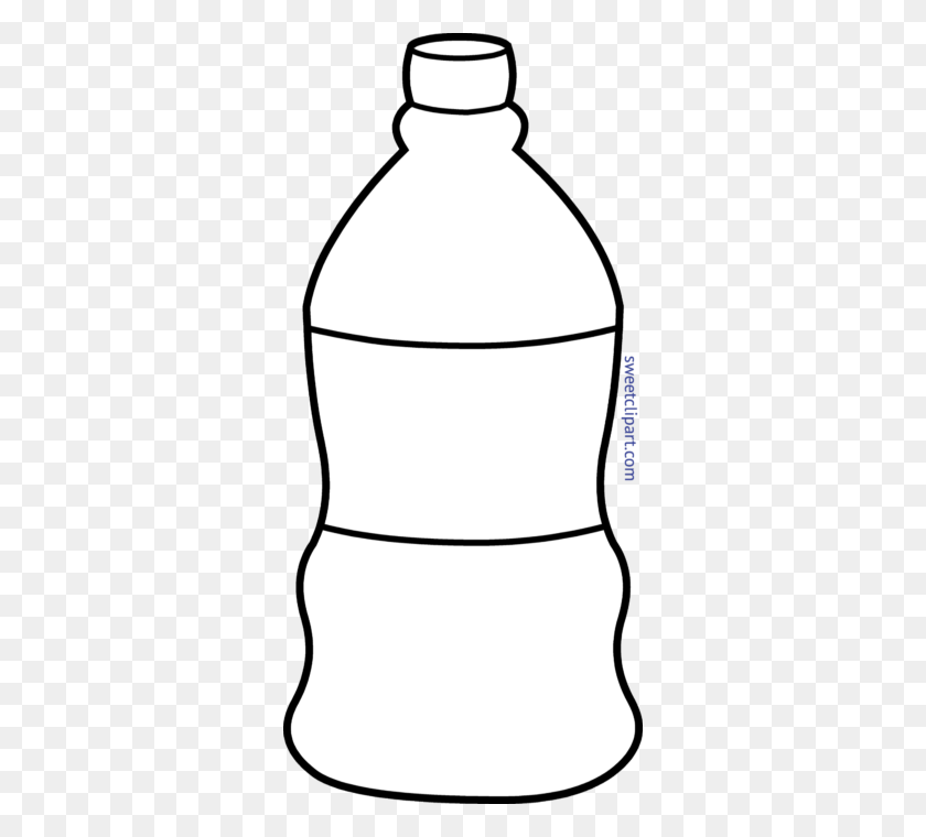 326x700 Бутылка С Водой Lineart Картинки - Бутылка С Водой Клипарт Png