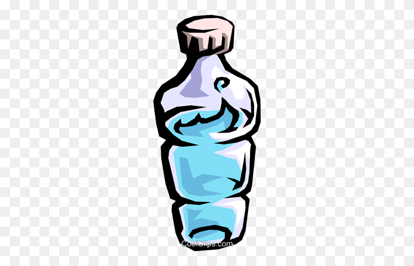 218x480 Water Bottle Royalty Free Vector Clip Art Illustration - Water Bottle Clipart Free
